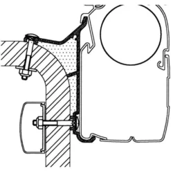 Thule Adapter Hymer B2-Klasse, Länge 4,5 M