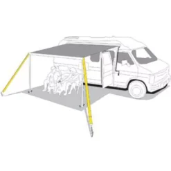 Sturmband Für Markisen Fiamma Tie Down, Black -Zelt Campingmobel Geschaft 11579 1 abspannband fiamma tie down black markise 2