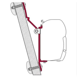 Fiamma U-Adapter -Zelt Campingmobel Geschaft 11637 2 fiamma adapter u b markise