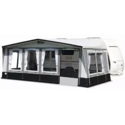 Vorzelt Brand Palazzo 280 -Zelt Campingmobel Geschaft brand palazzo 280 wohnwagenvorzelt tuere ganz rechts eingezogen seitenwand lueftungsfenster 1000 1 18454