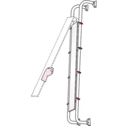 Leiter-Diebstahlschutz Fiamma Safe Ladder -Zelt Campingmobel Geschaft diebstahlschutz fiamma safe ladder wohnmobilzubehoer wohnwagenzubehoer 4 3 16440