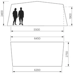 Caravanvorzelt Dometic Residence AIR All-Season | Grösse 16 | 1.025 - 1.050 -Zelt Campingmobel Geschaft dometic residence air all season groesse 16 groessenangaben wohnwagenvorzelt 1000 1 24715