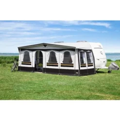 Vorzelt DWT Atelier Chalet Mit Rundumdach -Zelt Campingmobel Geschaft dwt atelier chalet chili vordach luxus wohnwagenvorzelt 5 3731