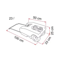 Wassertank Wohnmobil Fiamma Frischwasser-Rolltank 23 F -Zelt Campingmobel Geschaft fiamma frischwasser rolltank 23 f groesse massangaben blauer frischwassertank 1000 1 22982