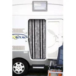 Camping-Türvorhang Brunner Acapulco, 100x205 Cm, Blau / Silber -Zelt Campingmobel Geschaft flauschvorhang brunner acapulco 100x205cm 2 1 9763