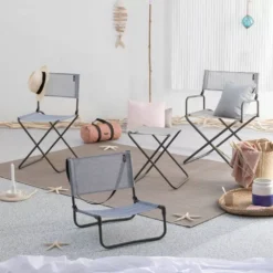 Campingstuhl Lafuma CNO Stuhl Velio Mix, Brume -Zelt Campingmobel Geschaft klappstuhl leichter campingstuhl lafuma cno stuhl velio mix brume grauer regiestuhl balkon garten 1000 2 23958