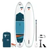 Aufblasbares Stand Up Paddleboard Tahe 11'0" Air Beach Wing (Pack) -Zelt Campingmobel Geschaft komplett paket einsteiger fortgeschrittene tahe 11 0 fuss air beach wing pack set zum aufblasen aufblasbares blaues weisses stand up paddleboard sups 1000 0 22492