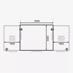 Aufblasbares Vorzelt Dometic Grande Air All-Season 390 S -Zelt Campingmobel Geschaft luftvorzelt dometic grande air all season 390 grundflaeche masse 1000 7 21804