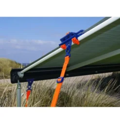 Markisentuch-Klemme Peggy Peg Fix&Go AntiFlap -Zelt Campingmobel Geschaft markisentuch abspannung peggy peg antiflap mit markisenband tie strap 5 17678