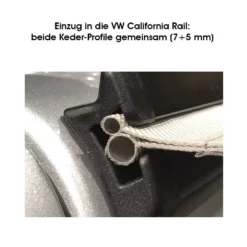 Buszelt-Kederadapter Outwell Befestigung-Adapter-Set Mit Doppelkeder 7-7+5 Mm -Zelt Campingmobel Geschaft outwell einzug in die vw california rail beide keder profile gemeinsam 7 5 mm 1000 3 20116