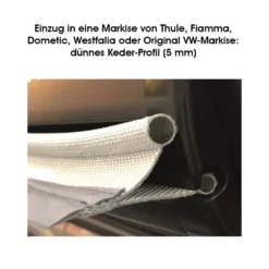 Buszelt-Kederadapter Outwell Befestigung-Adapter-Set Mit Doppelkeder 7-7+5 Mm -Zelt Campingmobel Geschaft outwell einzug in eine markise von thule fiamma dometic westfalia oder original vw markise duennes keder profil 5mm 1000 5 20116