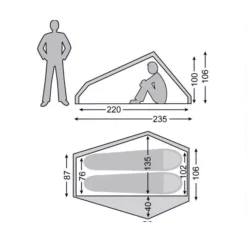 Trekkingzelt Nordisk Telemark 2 LW, Forest Green -Zelt Campingmobel Geschaft trekkingzelt nordisk telemark 2 lw forest green groesse 2 7808